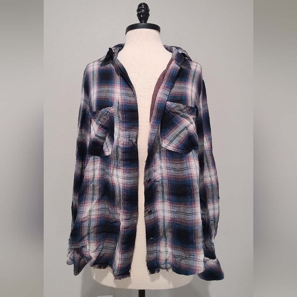 Distressed flannel